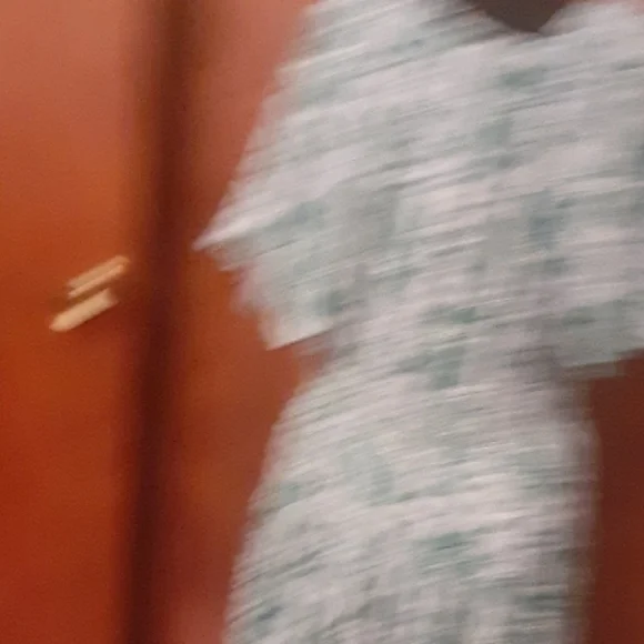 Ann Taylor Floral Green & White Dress - Picture 6 of 9